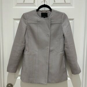 Banana Republic gray jacket with snaps & pockets, petite XXS